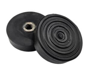 Gummi knop med gevind